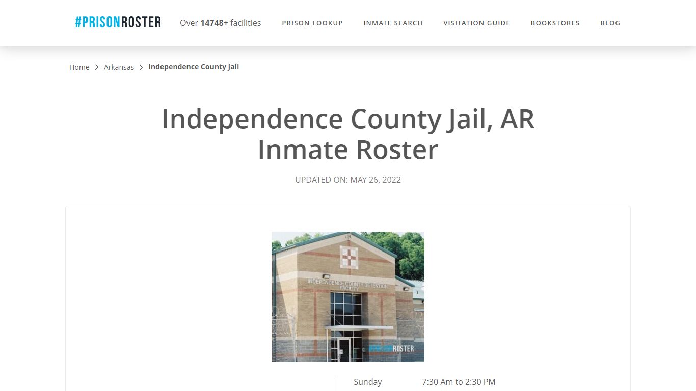 Independence County Jail, AR Inmate Roster